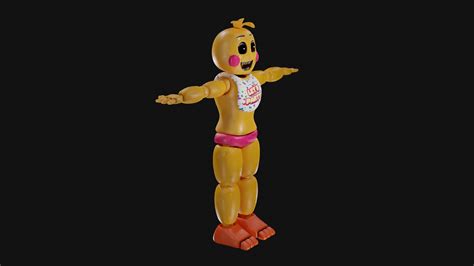 Fnaf 2 Toy Chica 3D Model - TurboSquid 2125529