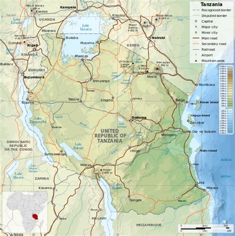 Location of Tanzania Tanzania Tribes, Tanzania Safari, Kenya, Unesco ...