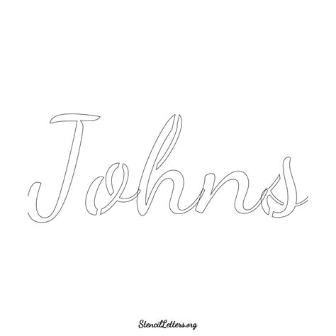 Johns Free Printable Family Name Stencils with 6 Unique Typography and Lettering Bridges ...