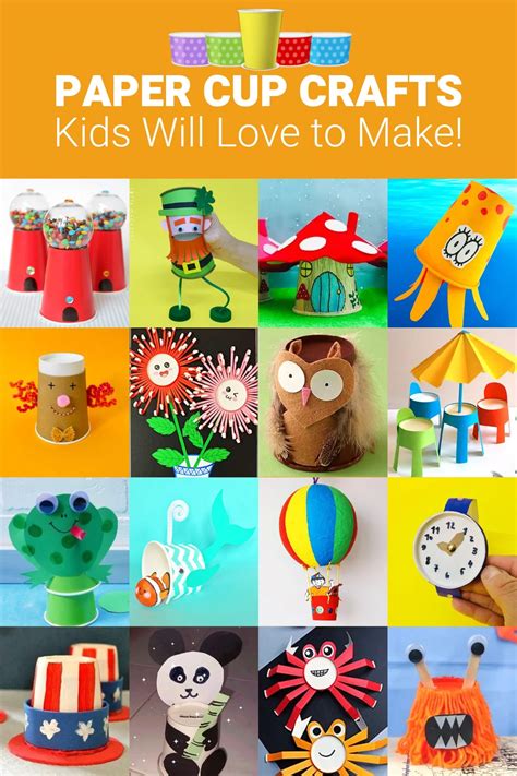 Crafts With Paper Cups: Ideas Kids Will Love! - DIY Candy