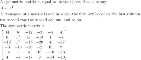 Symmetric Matrices - Linear Algebra