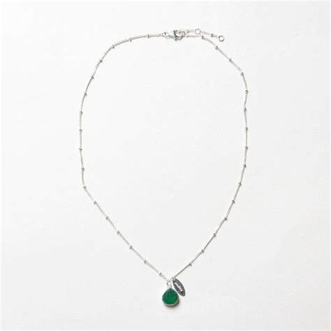 Pure Green Jade Birthstone Necklace [For August] // Tiny Rituals