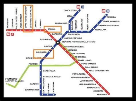 Rome Metro Map Overlay