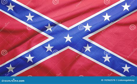 Naval Jack of the Confederate States Flag Stock Photo - Image of curve, effect: 192962578