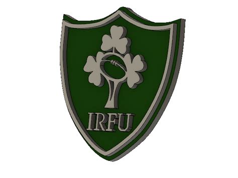 STL file IRFU Irish rugby crest 🏉・Model to download and 3D print・Cults