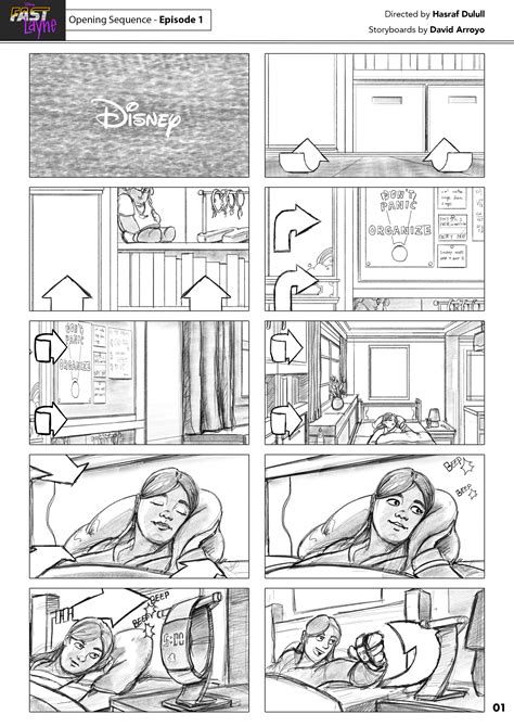 ArtStation - Storyboards for Pitch on Disney's Fast Layne