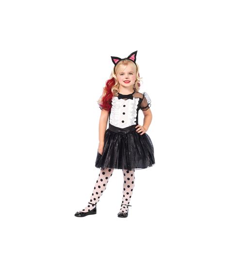 Tuxedo Kitty Cat Girls Costume - Animal Costumes