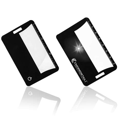 Buy 2 Credit Card Size Fresnel Lens 3x Lighted Magnifiers, Ideal Pocket Magnifier for Reading ...