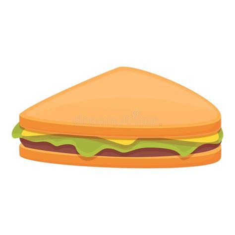 Sandwich Icon Cartoon Vector. Food Ham Stock Illustration - Illustration of tortilla, roll ...