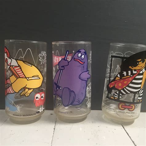 Vintage 1970s McDonald's Drinking Glasses, Vintage Ronald McDonald ...