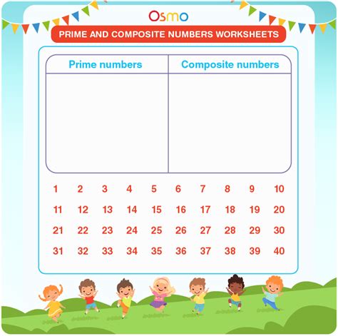 Prime and Composite Numbers Worksheets | Grade1to6.com - Worksheets Library