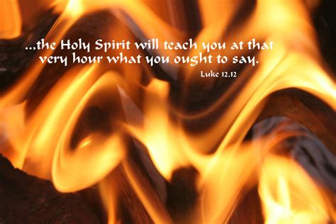 Luke 12.12 Poster - ...the Holy Spirit will teach you at that very hour what you ought to say.