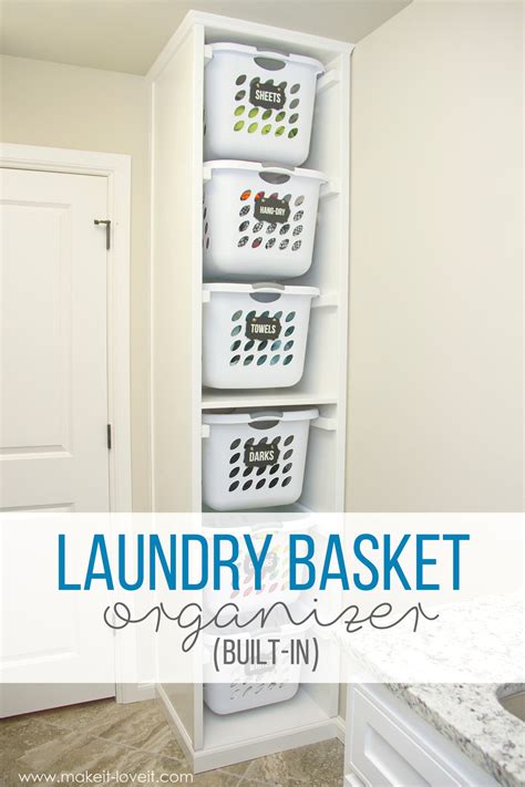 laundry basket tower - Google Search | Diy laundry basket, Laundry room ...