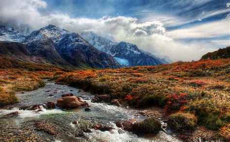 HD wallpaper: Mountain Stream, landscape photography of mountains and ...