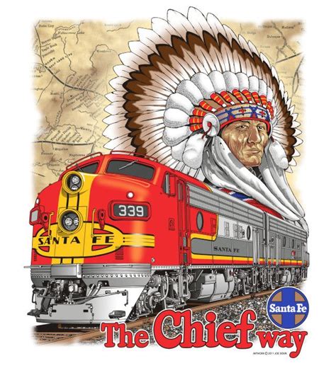 SANTA FE SUPER CHIEF by FDNY207 on deviantART | Train art, Railroad art, Train posters