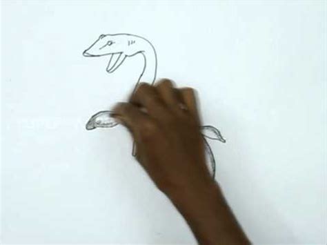 How to Draw an Elasmosaurus - YouTube