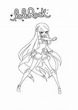 Lolirock Iris Coloring Pages Sketch Page sketch template