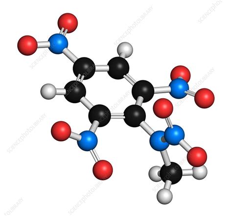 Tetryl explosive molecule - Stock Image - F021/5127 - Science Photo Library