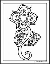 90 Celtic Coloring Pages Irish Scottish Gaelic sketch template