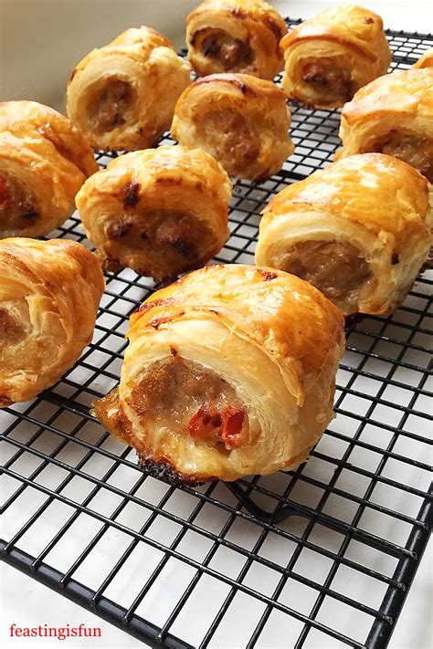 Spicy Sausage Rolls - Feasting Is Fun