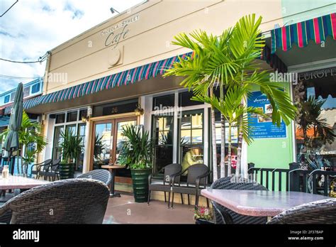 Downtown historic Stuart, Florida. Scenes along the streets with ...