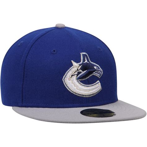 Vancouver Canucks New Era 2-Tone 59FIFTY Fitted Hat - Blue/Gray - Fanatics.com