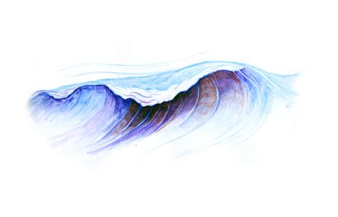 Images For > Blue Waves Drawing | Ocean drawing, Wave illustration, Beach ocean art