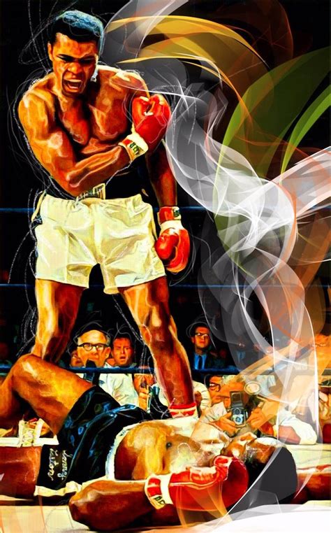 Muhammad Ali Stand Up and Fight Painting by barry boobis | Saatchi Art