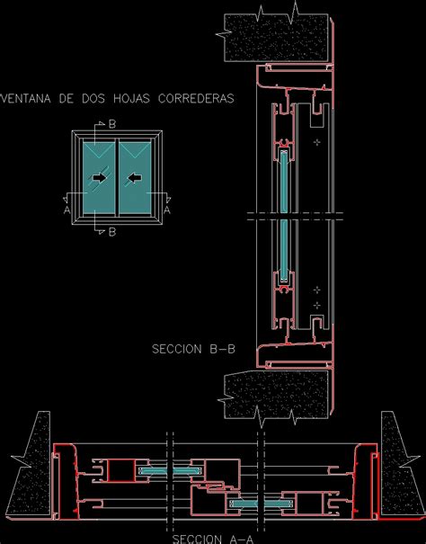 Leaves Sliding Window 2 DWG Block for AutoCAD • Designs CAD