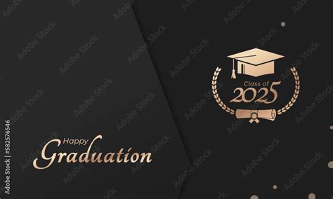 Class of 2025 Year Graduation of Decorate Congratulation with Laurel ...