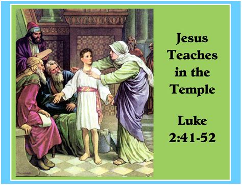 Boy Jesus Teaches in the Temple Title - The Scripture Lady