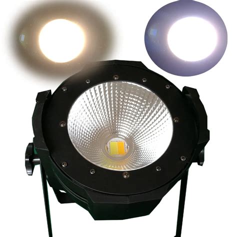 Free shipping 4pcs/lot 100w White/Warm White Led Par Light DMX 512 Flat Club Led Par COB KTV ...