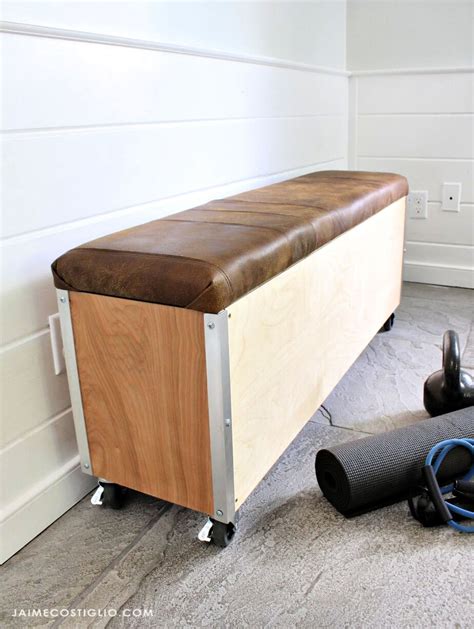 DIY Workout Bench with Storage - Jaime Costiglio