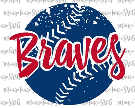 Atlanta Braves SVG, Baseball SVG, Svg for Silhouette, Vector, PNG, dxf, Cricut Designs, Digital ...