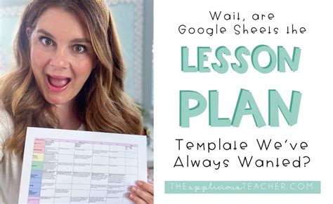 Lesson Planning with Google Sheets - The Applicious Teacher