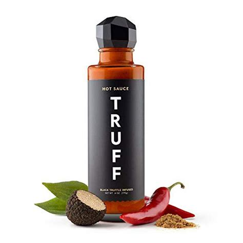 TRUFF Hot Sauce, Gourmet Hot Sauce with Ripe Chili Peppers, Black Truffle Oil, Organic Agave ...