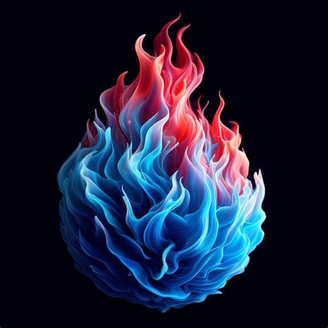 Premium AI Image | flame art in a black background