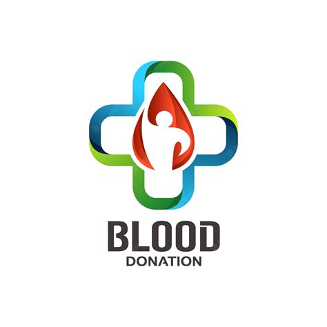 Premium Vector | Blood donation logo design