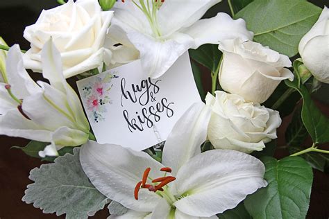Hand-lettering-card-in-bouquet | www.ftd.com You are free to… | Flickr