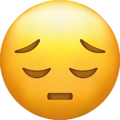 Disappointed emoji. Sad face, unhappy emoticon 22932677 Vector Art at Vecteezy