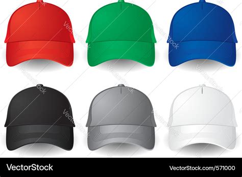 Baseball caps Royalty Free Vector Image - VectorStock