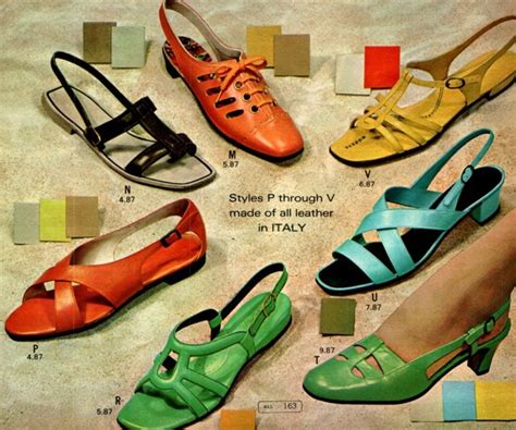 These vintage 1960s shoes for women were fashionable & far out - Click Americana