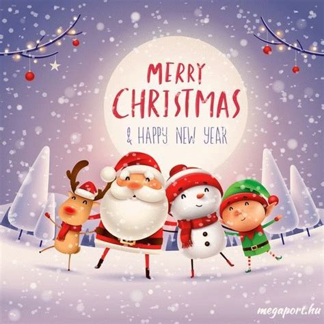 Merry Christmas and Happy New Year (GIF animated eCard) | Merry ...