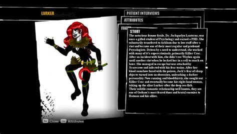 Arkham Asylum Lurker Bio by The9Tard on DeviantArt