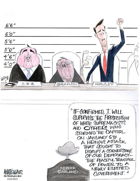 Opinion | Cartoons: Merrick Garland testifies at his confirmation ...