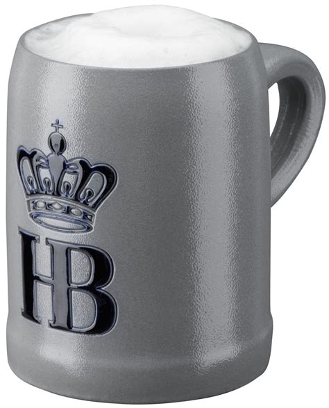 Hofbrauhaus Munchen Munich Logo Salt Glazed German Beer Mug .5 L - German Beer Mugs, Boots ...