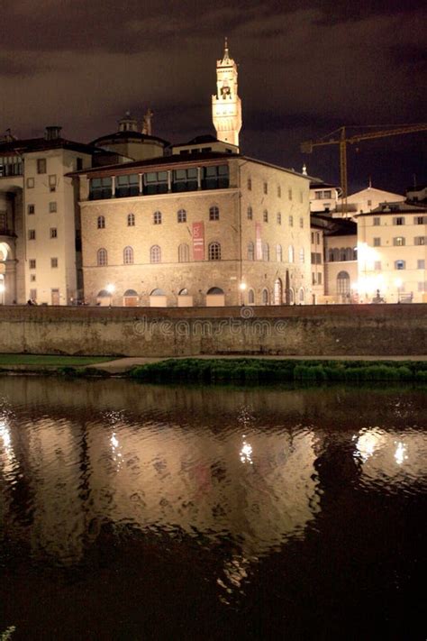 View of Florence by Night Italy Editorial Stock Photo - Image of ...