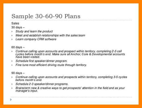 30 60 90 Day Plan Template For Managers