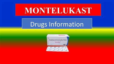 MONTELUKAST - - Generic Name , Brand Names, How to use, Precautions ...