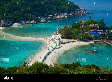 beautiful beach KOH NANGYUAN island in Surat Thani Thailand Stock Photo, Royalty Free Image ...